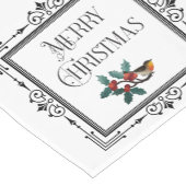 飾りメリークリスマスホリースプリングとロービング ショートテーブルランナー (コーナー)