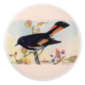 飾りレッドスタートバード セラミックノブ (正面)