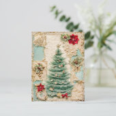 飾り付きクリスマスツリー シーズンポストカード (スタンド正面)