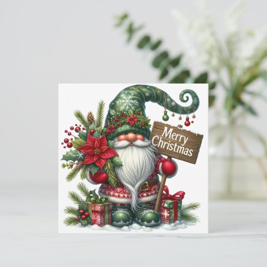 飾り付きメリークリスマスフェスティバル格言 シーズンカード (スタンド正面)