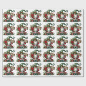 飾り付きメリークリスマスフェスティバル格言 ラッピングペーパー (フラット)