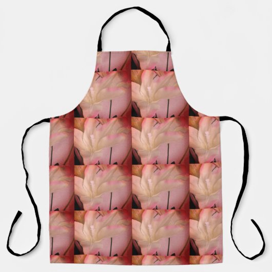 飾り付けされた花の抽象芸術 エプロン (正面)