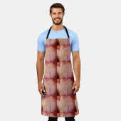 飾り付けされた花の抽象芸術 エプロン (着用した状態)