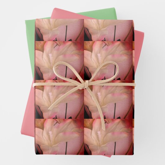 飾り付けされた花の抽象芸術  ラッピングペーパーシート (インサイチュ)