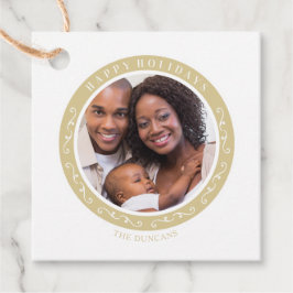 飾り付けハッピーホリデークラシックズのクリスマスフォト フェイバータグ