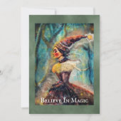 飾り付け信じパーソナライズされたクリスマス シーズンカード (正面)