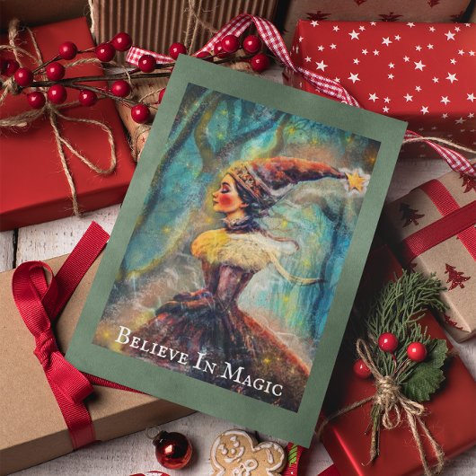 飾り付け信じパーソナライズされたクリスマス シーズンカード