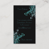 飾り付エレガントけたアクアフローラ 名刺 (裏面)