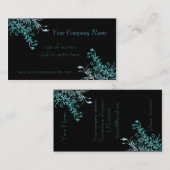 飾り付エレガントけたアクアフローラ 名刺 (正面/裏面)