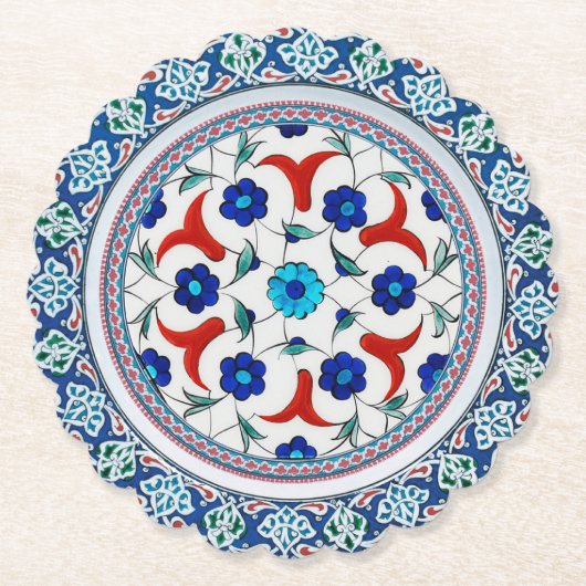 飾り切り丸型紙コースター ペーパーコースター (正面)