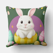 飾り卵を使ったかわいいイースターバニー クッション (裏面)