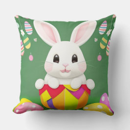飾り卵を使ったかわいいイースターバニー クッション