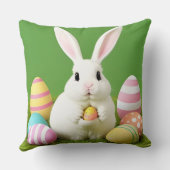 飾り卵を使ったかわいいイースターバニー クッション (裏面)