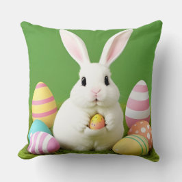 飾り卵を使ったかわいいイースターバニー クッション