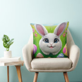 飾り卵を使ったかわいいイースターバニー クッション (椅子)