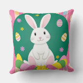 飾り卵を使ったかわいいイースターバニー クッション (裏面)