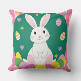 飾り卵を使ったかわいいイースターバニー クッション