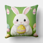 飾り卵を使ったかわいいイースターバニー クッション (裏面)