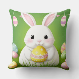 飾り卵を使ったかわいいイースターバニー クッション