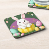 飾り卵を使ったかわいいイースターバニー コースター (左側)