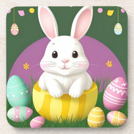 飾り卵を使ったかわいいイースターバニー コースター