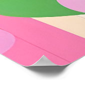 飾り卵を使ったかわいいイースターバニー ポスター (角)