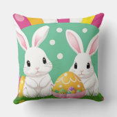 飾り卵を使った愛らしいイースターバニー クッション (裏面)