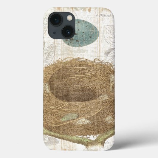 飾り卵を持つ鳥の巣 Case-Mate iPhoneケース (裏面)