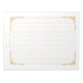 飾り原稿用紙＜茶＞[ch02-1]　 ノートパッド (正面)