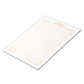 飾り原稿用紙＜茶＞[ch02-2] ノートパッド (アングル)