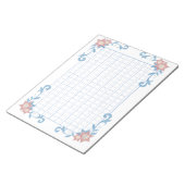 飾り原稿用紙＜青＞200字[bl06] ノートパッド (アングル)