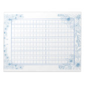 飾り原稿用紙＜青＞[bl05]  ノートパッド (正面)