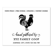 飾り台本チキンの切手 ラバースタンプ (インプリント)