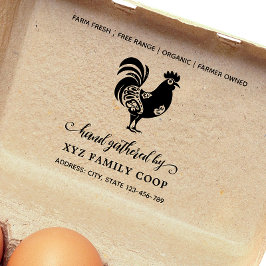 飾り台本チキンの切手 ラバースタンプ