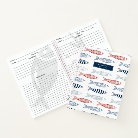 飾り地中海のイワシレシピ ノートブック (内部)