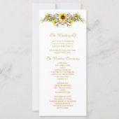 飾り夏の花結婚式 プログラム (正面)