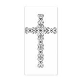 飾り巻きクロスアートスタンプ ラバースタンプ (インプリント)