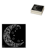 飾り月と星 ラバースタンプ (押印)