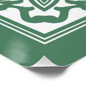 飾り枠のモノグラムカスタムポスター ポスター (コーナー)