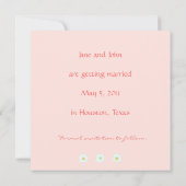 飾り枠付きデイジーのSave the Dateテンプレート 招待状 (裏面)