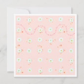 飾り枠付きデイジーのSave the Dateテンプレート 招待状 (正面)