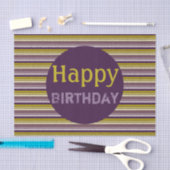 飾り梅と金ゴールド 薄葉紙 (クラフト)