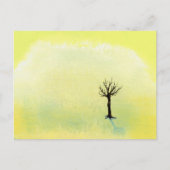 飾り気のないかわいらし木のミニマ絵画リストの芸術家達 ポストカード (正面)