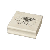 飾り熊 ラバースタンプ (スタンプ)