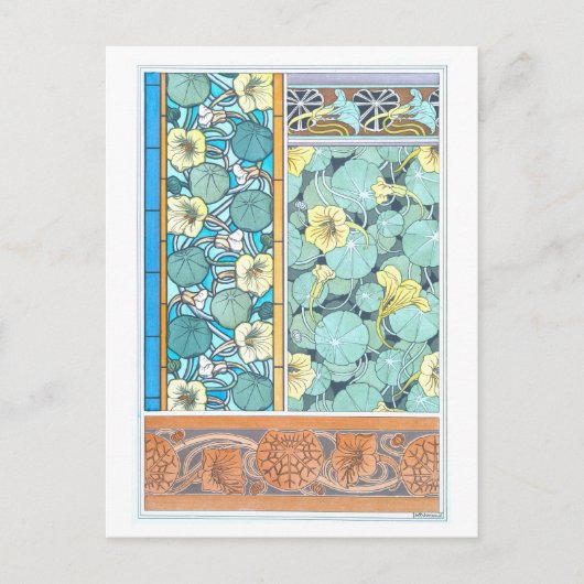 飾り物ポストカードとしてのNasturtium ポストカード (正面)