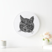 飾り猫 ラージ壁時計 (ホーム)