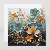 飾り磁器のような花模様 (正面/裏面)