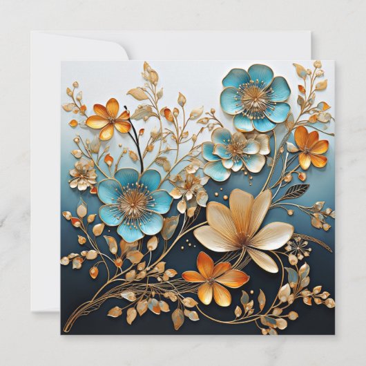 飾り磁器のような花模様 (正面)