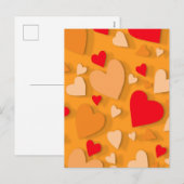 飾り紙のハート7 シーズンポストカード (正面/裏面)