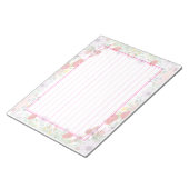 飾り罫線用紙＜桃＞[pk11] ノートパッド (アングル)